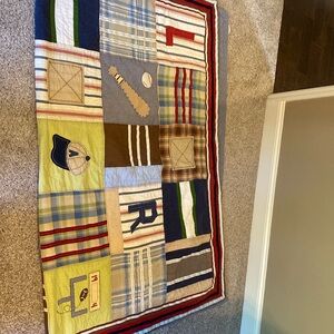 Pottery Barn Boys All Sports Quilt and Sham.